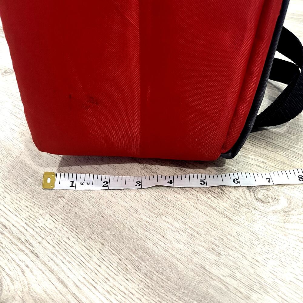 California Innovations Red Insulated Lunch Bag Soft Cooler - Adjustable Strap - Picture 11 of 12